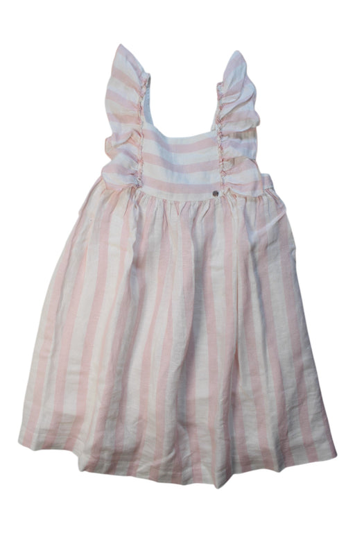 A Pink Sleeveless Dresses from Purete du... Bebe in size 8Y for girl. (Front View)