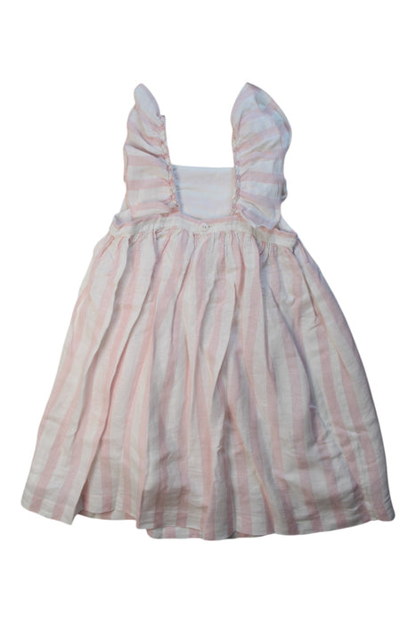 A Pink Sleeveless Dresses from Purete du... Bebe in size 8Y for girl. (Back View)