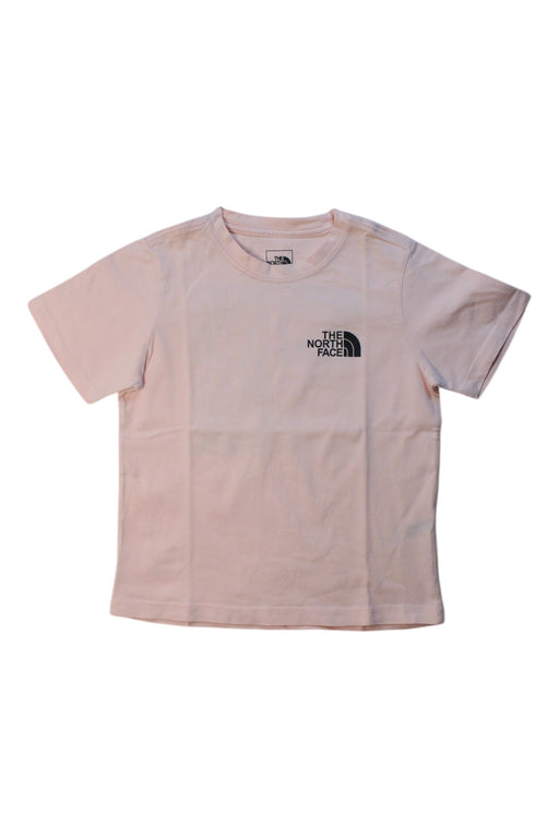 A Pink Short Sleeve T Shirts from The North Face in size 8Y for girl. (Front View)