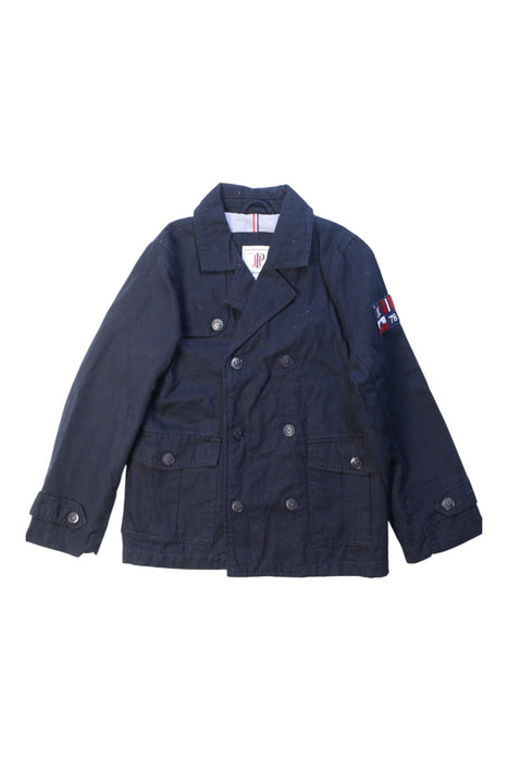 A Navy Blazers from Jacadi in size 8Y for boy. (Front View)