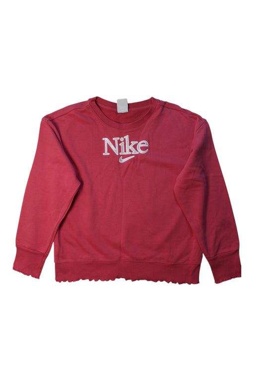 A Red Crewneck Sweatshirts from Nike in size 12Y for girl. (Front View)