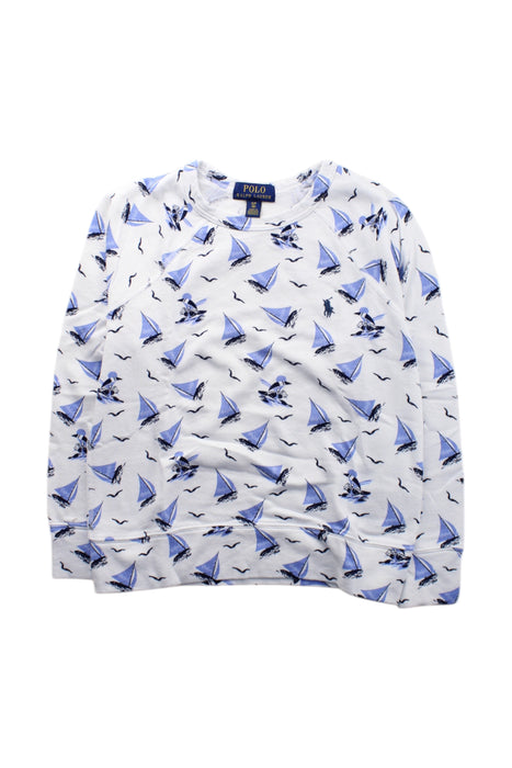 A White Long Sleeve Tops from Polo Ralph Lauren in size 8Y for neutral. (Front View)