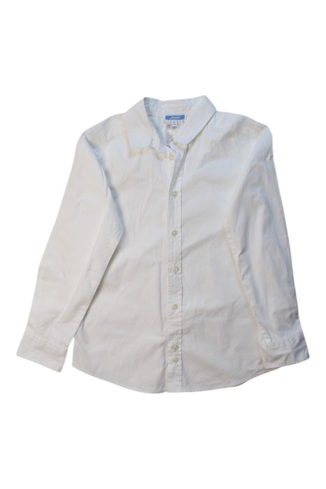 A White Long Sleeve Shirts from Jacadi in size 8Y for neutral. (Front View)