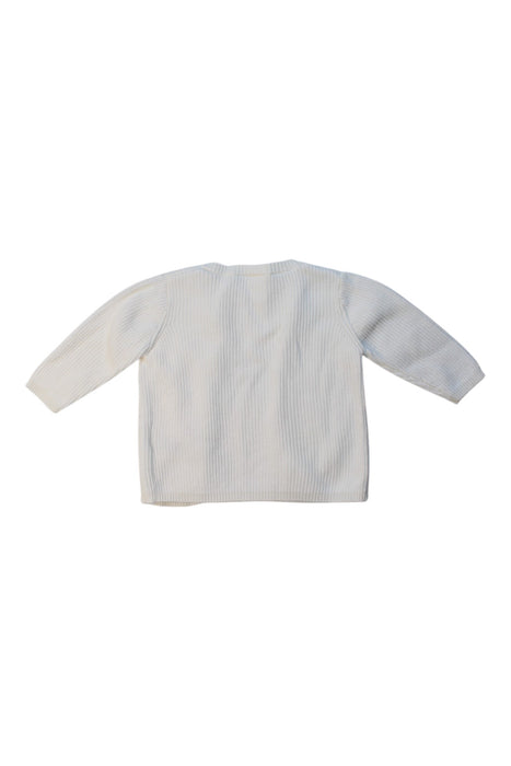 A White Cardigans from Seed in size 3-6M for girl. (Back View)