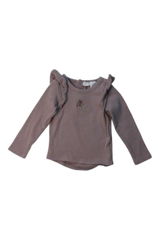 A Taupe Long Sleeve Tops from Jamie Kay in size 6-12M for girl. (Front View)