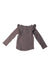 A Taupe Long Sleeve Tops from Jamie Kay in size 6-12M for girl. (Back View)