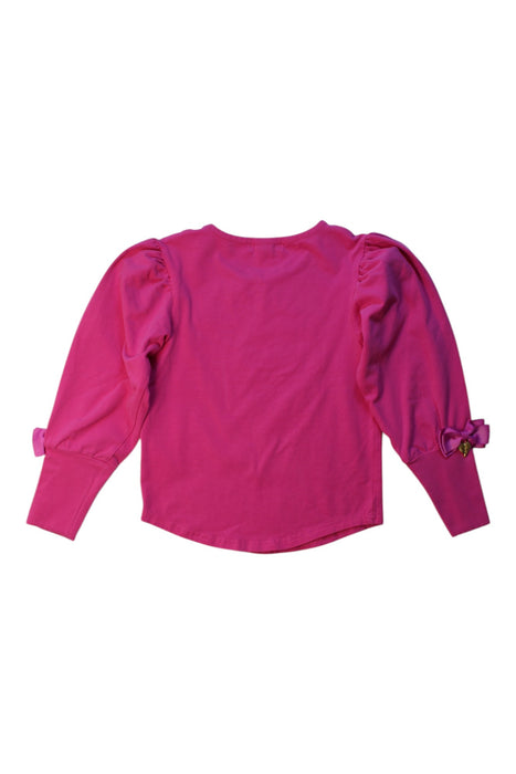 A Pink Long Sleeve Tops from Angel's Face in size 6T for girl. (Back View)