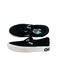 A Black Slip Ons from Vans in size 11Y for neutral. (Front View)