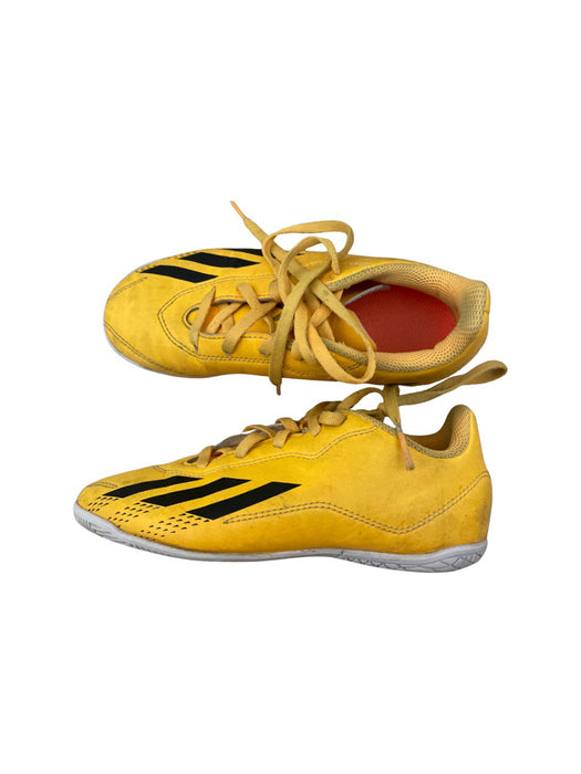 A Yellow Cleats/Soccer Shoes from Adidas in size 7Y for neutral. (Front View)