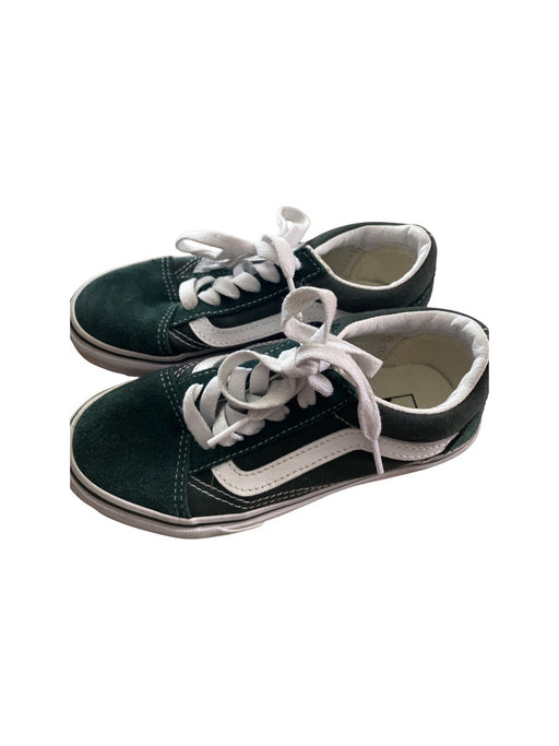 A Green Sneakers from Vans in size 6T for neutral. (Front View)