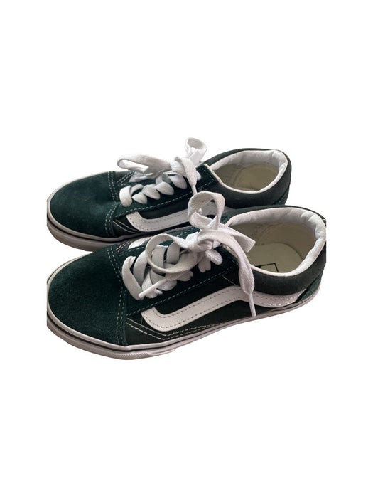 A Green Sneakers from Vans in size 6T for neutral. (Front View)
