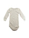 A Beige Long Sleeve Bodysuits from Petit Bateau in size 6-12M for neutral. (Back View)