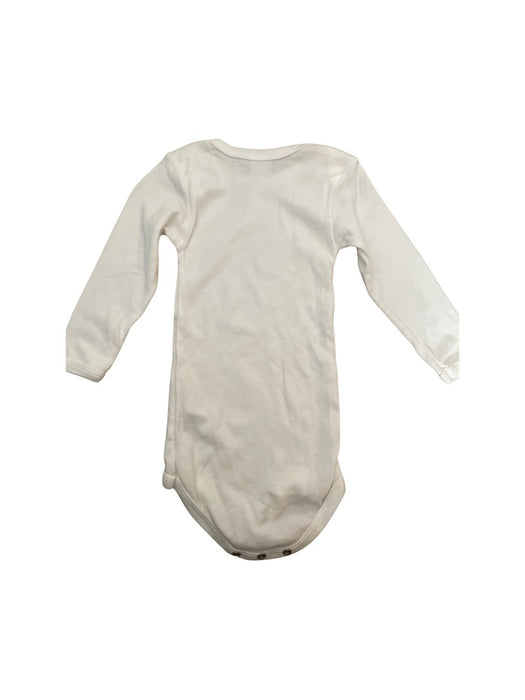 A Beige Long Sleeve Bodysuits from Petit Bateau in size 6-12M for neutral. (Back View)