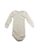 A Beige Long Sleeve Bodysuits from Petit Bateau in size 6-12M for neutral. (Back View)