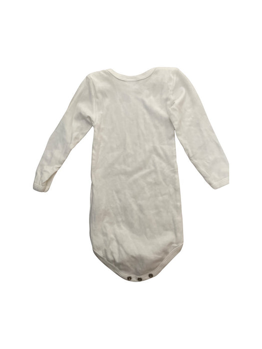 A White Long Sleeve Bodysuits from Petit Bateau in size 6-12M for neutral. (Back View)