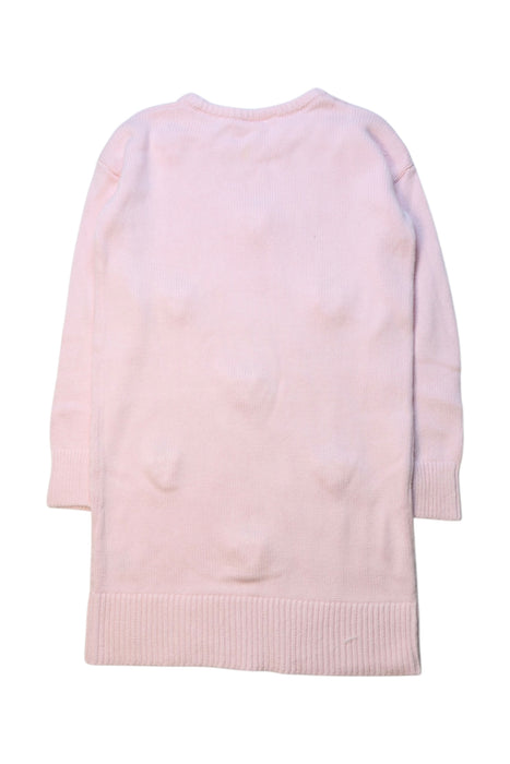 A Pink Sweater Dresses from Seed in size 8Y for girl. (Back View)