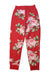 A Red Sweatpants from Monnalisa in size 6T for girl. (Front View)
