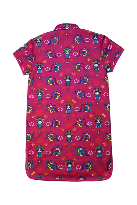 A Multicolour Short Sleeve Dresses from Opera Girl in size 6T for girl. (Back View)