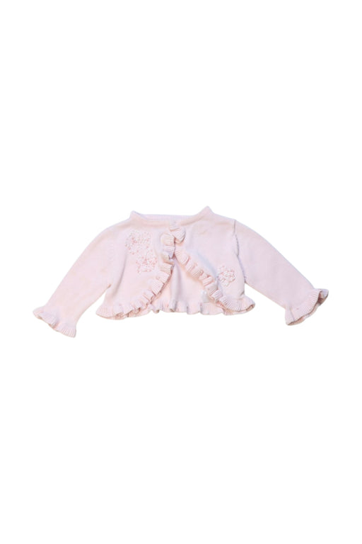 A Pink Cardigans from Mamas & Papas in size Newborn for girl. (Front View)