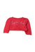 A Red Cardigans from Mamas & Papas in size Newborn for girl. (Back View)