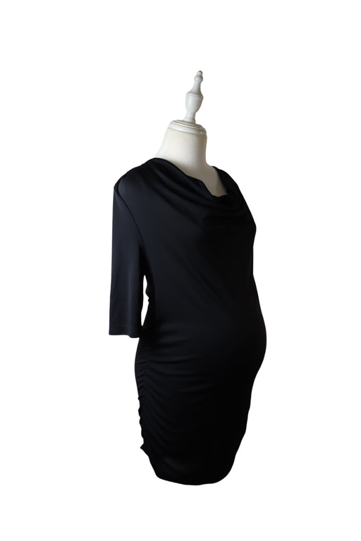 A Black Short Sleeve Dresses from Mayarya in size Maternity-M for maternity. (Front View)