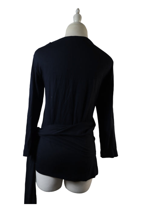 A Black Long Sleeve Tops from Jojo Maman Bébé in size Maternity-M for maternity. (Back View)