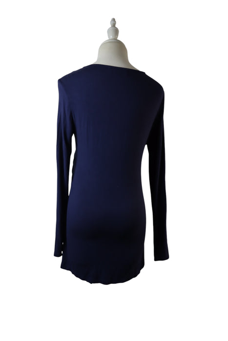 A Navy Long Sleeve Dresses from Mayarya in size Maternity-M for maternity. (Back View)