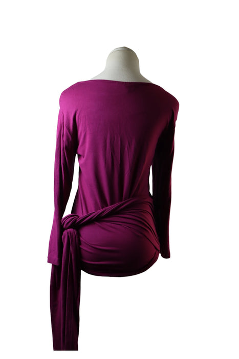 A Pink Long Sleeve Tops from Jojo Maman Bébé in size Maternity-M for maternity. (Back View)
