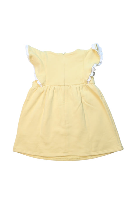 A Yellow Sleeveless Dresses from Chloe in size 6-12M for girl. (Back View)