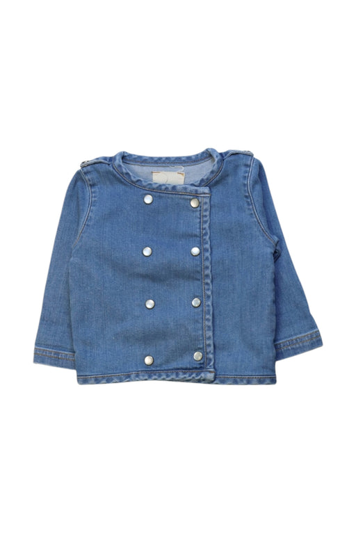 A Blue Lightweight Jackets from Louis Louise in size 6-12M for neutral. (Front View)