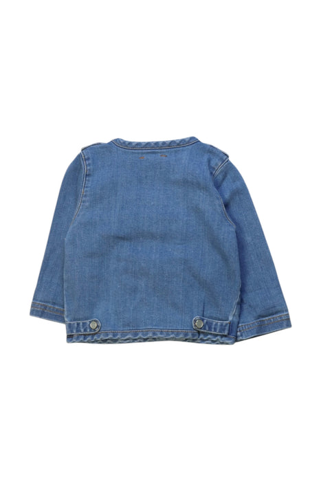 A Blue Lightweight Jackets from Louis Louise in size 6-12M for neutral. (Back View)
