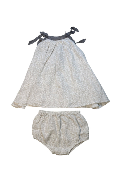 A Grey Dress Sets from La Stupenderia in size 6-12M for girl. (Front View)