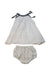 A Grey Dress Sets from La Stupenderia in size 6-12M for girl. (Front View)