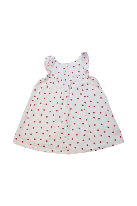 A White Sleeveless Dresses from Jacadi in size 6-12M for girl. (Back View)