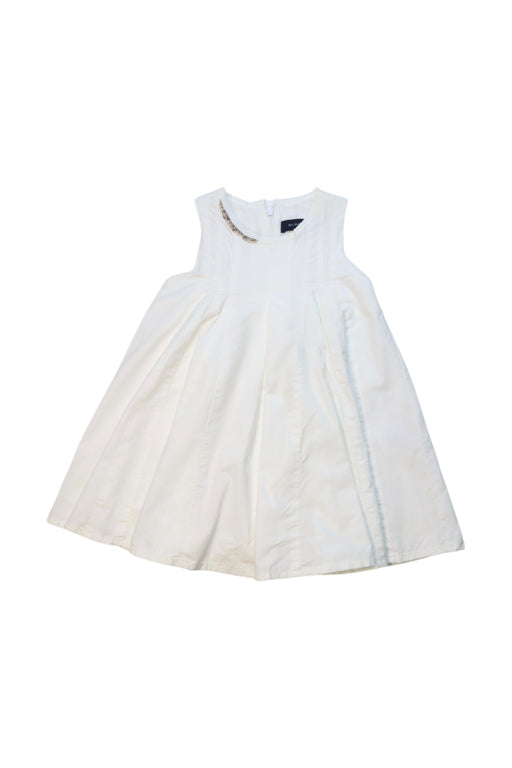 A White Sleeveless Dresses from Burberry in size 3-6M for girl. (Front View)