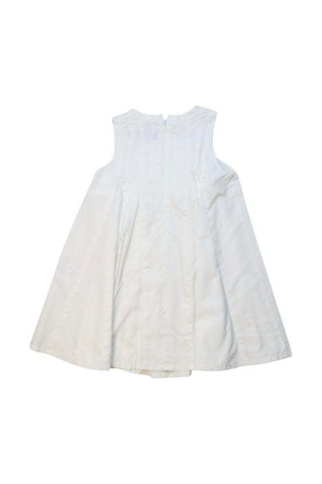 A White Sleeveless Dresses from Burberry in size 3-6M for girl. (Back View)