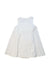 A White Sleeveless Dresses from Burberry in size 3-6M for girl. (Back View)