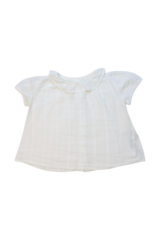 A White Short Sleeve Tops from Susu & Cra in size 6-12M for neutral. (Front View)