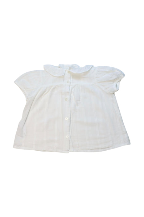 A White Short Sleeve Tops from Susu & Cra in size 6-12M for neutral. (Back View)