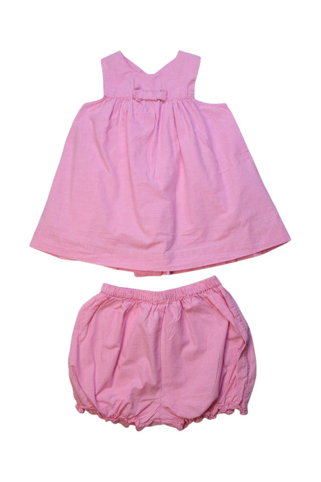 A Pink Dress Sets from Jacadi in size 6-12M for girl. (Front View)