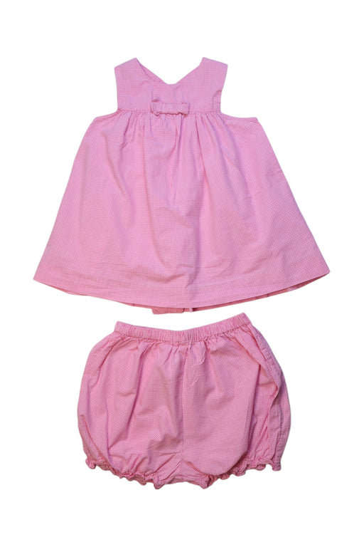 A Pink Dress Sets from Jacadi in size 6-12M for girl. (Front View)