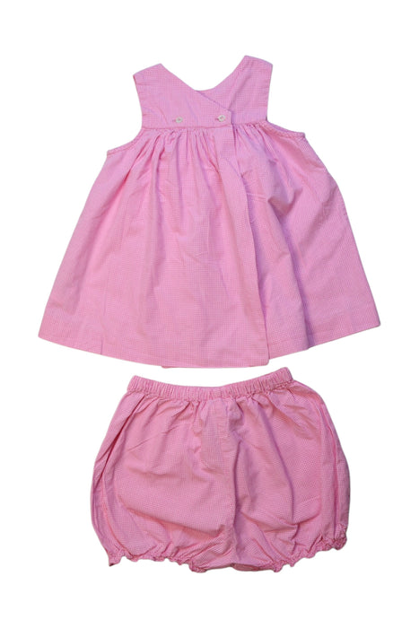A Pink Dress Sets from Jacadi in size 6-12M for girl. (Back View)