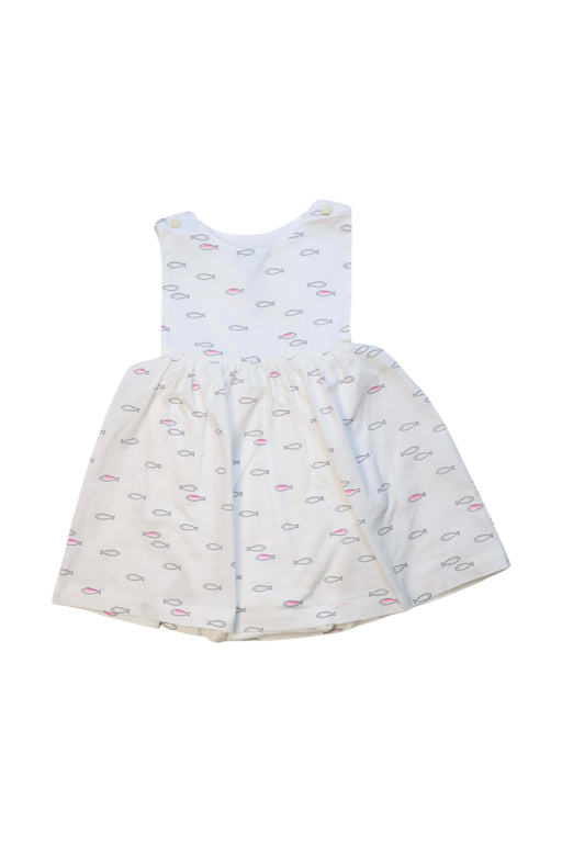 A White Sleeveless Dresses from Jacadi in size 6-12M for girl. (Front View)