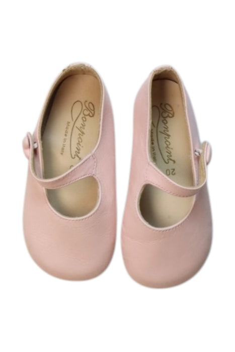 A Pink Flats from Bonpoint in size 12-18M for girl. (Front View)