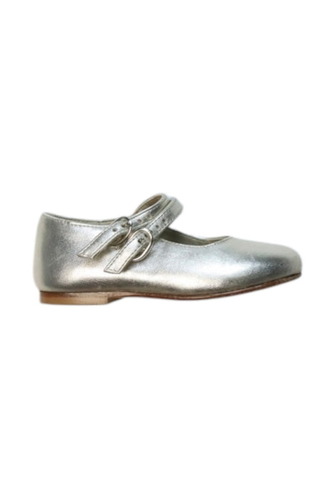 A Silver Dress Shoes from Bonpoint in size 12-18M for girl. (Back View)