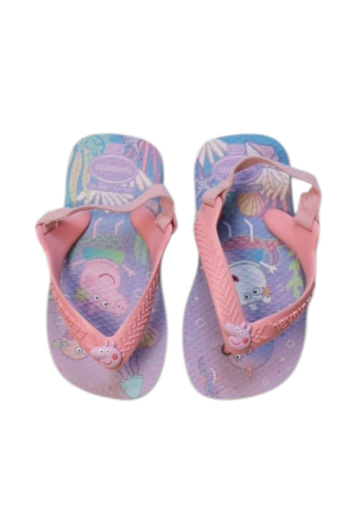 A Multicolour Flip Flops from Havaianas in size 12-18M for girl. (Front View)