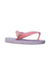 A Multicolour Flip Flops from Havaianas in size 12-18M for girl. (Back View)