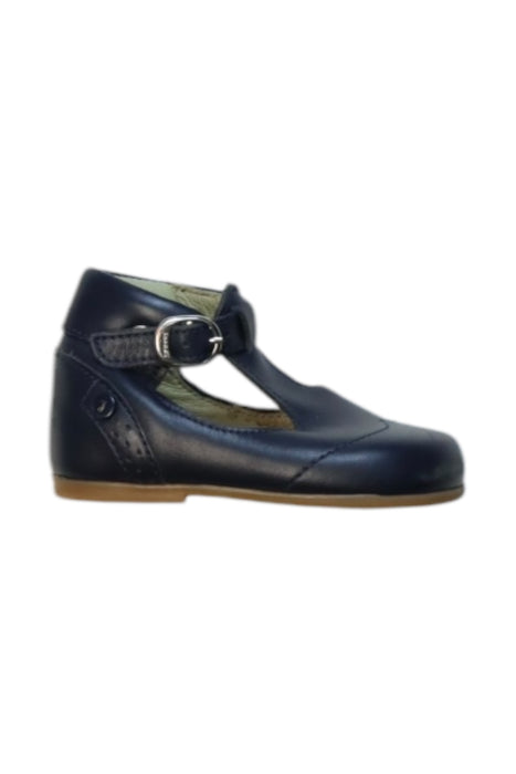 A Navy Dress Shoes from Jacadi in size 12-18M for girl. (Back View)