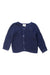 A Navy Cardigans from Felix & Mina in size 4T for girl. (Front View)