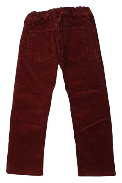 A Burgundy Casual Pants from Les Enfantines in size 4T for girl. (Back View)